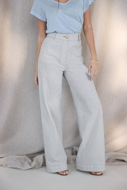 PATCH STRIPE TROUSERS £45