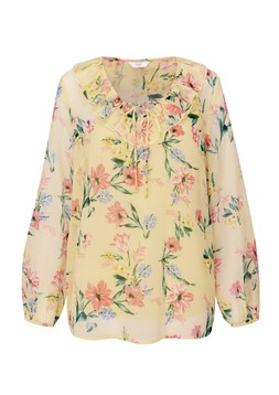 Ruffle Blouse Yellow Floral £40