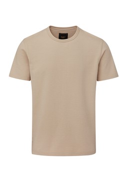 SIGNATURE SEERSUCKER T-SHIRT LIGHT PEBBLE £24