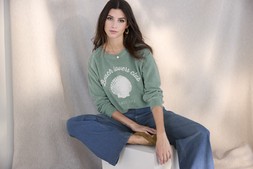 TOWELLING SLOGAN SWEATSHIRT £34