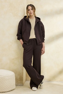 Zip Through Hoodie in Espresso £36 (AA15963) Available from January 9th
