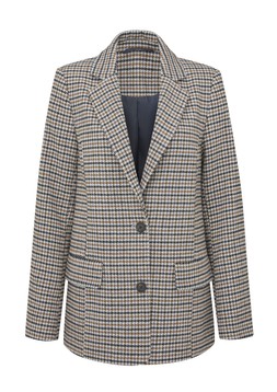 Alex Jones X Cotton Traders Check Blazer Smoke Blue £65