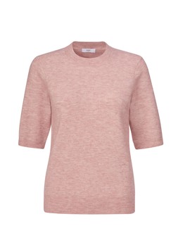 Fine Knit Short Sleeved Jumper Blush £30