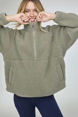 Ladies Half Zip Fleece, Meadow, £49- Available from 28th December