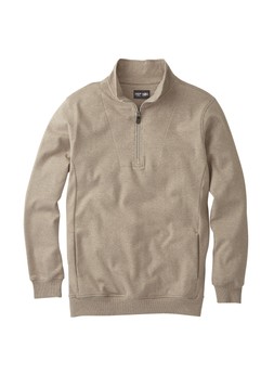 Will Mellor X Cotton Traders Interlock Half Zip Jumper Oatmeal £38