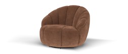 Nobu Swivel Chair in Relaxed Chenille Burnt Sienna, &pound;799.