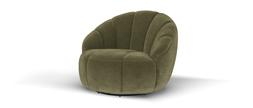 Nobu Swivel Chair in Relaxed Chenille Olive Green, &pound;799.