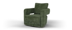 Flex Accent Swivel Chair in Heavy Textured Chenille Olive, £549