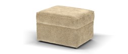 Mayfair Storage Footstool In Linen Look Chenille Caramel All Over, £399