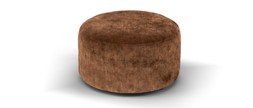 The Fitzrovia Designer Footstool in the Luxury Chenille Rust All Over, £379
