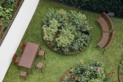 HAY Palissade Outdoor Park Dining Bench - In In - Iron Red