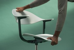Vitra Mynt Plastic Office Chair RE - Four Star Base