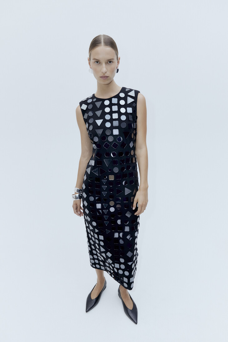 marks spencer-autograph dress 119- earrings 10 -bracelet 16.50- bracelet 16- shoes 39.50-ref1920012