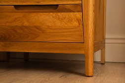 Valencia Oak 3 Drawer Bedside Table - RRP €339 NOW €159