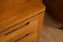Valencia Oak 3 Drawer Bedside Table - RRP €339 NOW €159