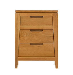Valencia Oak 3 Drawer Bedside Table - RRP €339 NOW €159