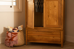 Valencia Oak 1 Drawer 2 Door Wardrobe - RRP €1,399 NOW €649