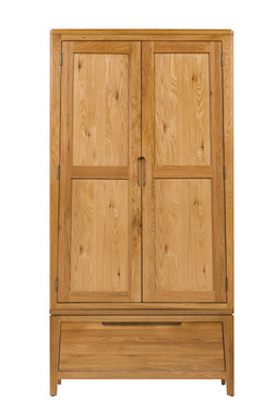 Valencia Oak 1 Drawer 2 Door Wardrobe - RRP €1,399 NOW €649