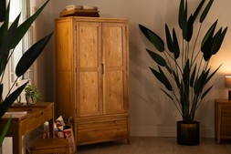 Valencia Oak 1 Drawer 2 Door Wardrobe - RRP €1,399 NOW €649