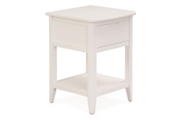 Coolmore White 1 Drawer Bedside Table RRP €259 NOW €129