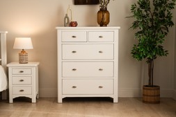 Alaska White 5 Drawers Chest - RRP €999 NOW €525