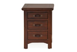 Westport Walnut 3 Drawer Bedside Table RRP €339 NOW €179