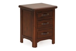 Westport Walnut 3 Drawer Bedside Table €339 NOW €179