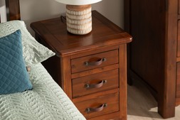 Westport Walnut 3 Drawer Bedside Table RRP €339 NOW €179