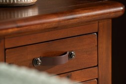 Westport Walnut 3 Drawer Bedside Table RRP €339 NOW €179