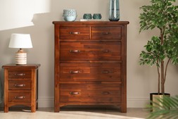 Westport Walnut 5 Drawer Chest RRP €1049 NOW €549