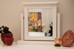 Alaska White Dressing Mirror - RRP €149 NOW €79