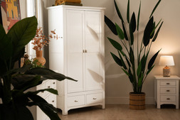 Alaska White 2 Drawer 2 Door Wardrobe - RRP €1,099 NOW €649