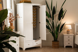 Alaska White 2 Drawer 2 Door Wardrobe - RRP €1,099 NOW €649