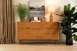 Copenhagen Oak 6 Drawers Chest - RRP €1,899 NOW €1,199