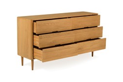 Copenhagen Oak 6 Drawers Chest - RRP €1,899 NOW €1,199