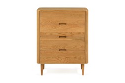 Copenhagen Oak 4 Drawers Chest - RRP €1,599 NOW €999