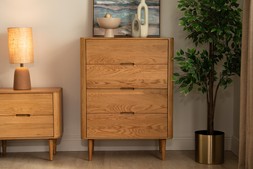 Copenhagen Oak 4 Drawers Chest - RRP €1,599 NOW €999