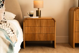 Fuller Oak 2 Drawers Bedside Table - RRP €799 NOW €449