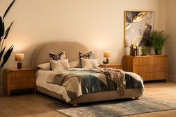 Fuller Oak 2 Drawers Bedside Table - RRP €799 NOW €449
