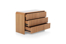 Fuller Oak 3 Drawers Chest - RRP €1,899 NOW €999