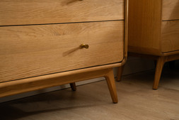 Poe Oak 3 Drawers Chest - RRP €1,699 NOW €1,099