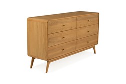  Poe Oak 6 Drawers Chest - RRP €2,399 NOW €1,499