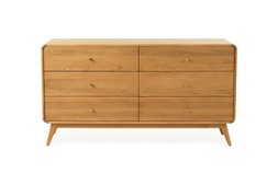  Poe Oak 6 Drawers Chest - RRP €2,399 NOW €1,499