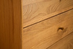 Poe Oak 4 Drawers Chest - RRP €1,699 NOW €1,099