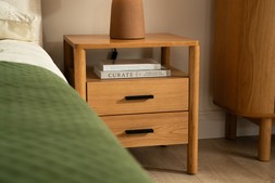Milita 2 Drawer Bedside Table - RRP €549 NOW €349