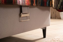 Amber Ottoman Bedframe Grey 5' King RRP €1,199 NOW €649