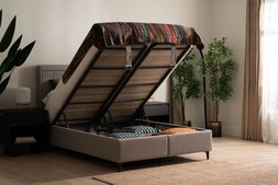 Amber Ottoman Bedframe Grey 5' King RRP €1,199 NOW €649