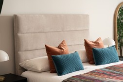 Emer Beige Full Height 5 King Headboard RRP €475 NOW €325