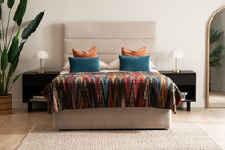 Emer Beige Full Height 5 King Headboard RRP €475 NOW €325
