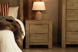Berlin 2 Drawers Bedside Table - RRP €349 NOW €199